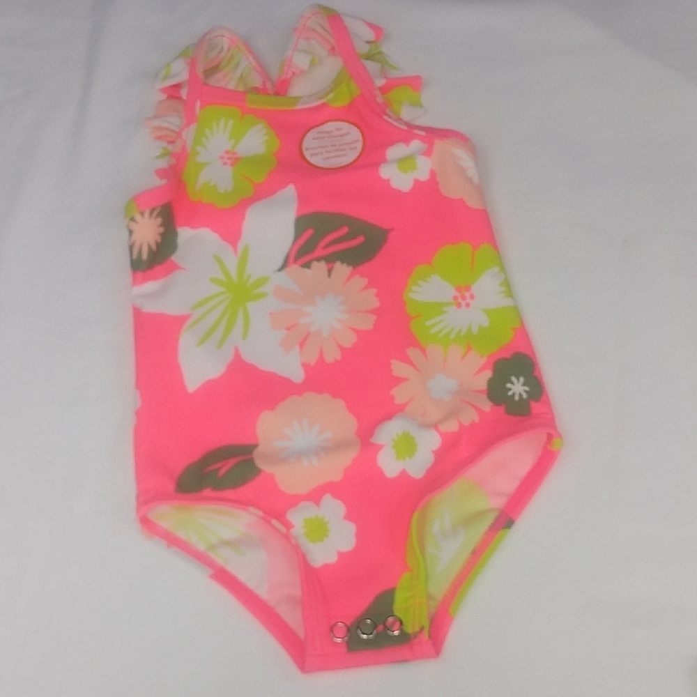 Floral Pink Baby Swimsuit